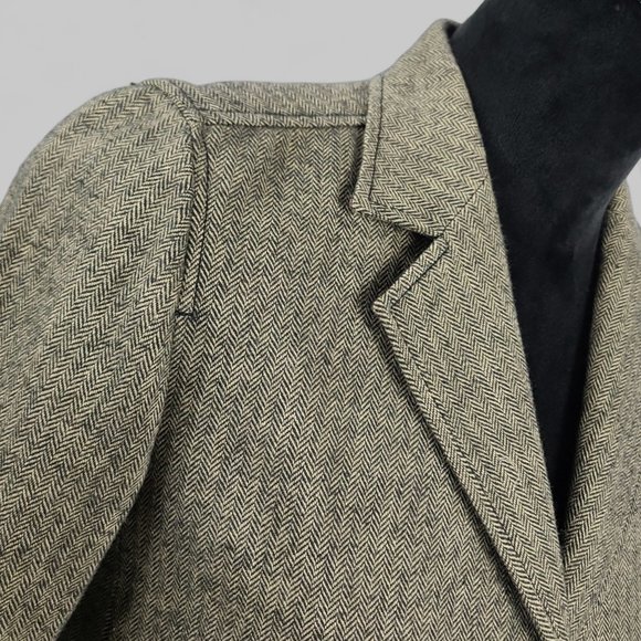 Gap Womens Blazer Herringbone Academia Blazer Jacket Brown Sz 4 - Picture 3 of 10